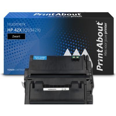 PrintAbout HP 42X (Q5942X) Toner Zwart - Hoge capaciteit - Compatibel