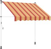 vidaXL Luifel uitschuifbaar handmatig Multikleur 300 x 115 x 300 cm