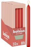 Bolsius Gladde Dinerkaarsen 23 cm 32 stuks Rood