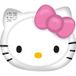 HELLO KITTY Matelas gonflable, 140 x 120 cm, avec nœud gonflable.