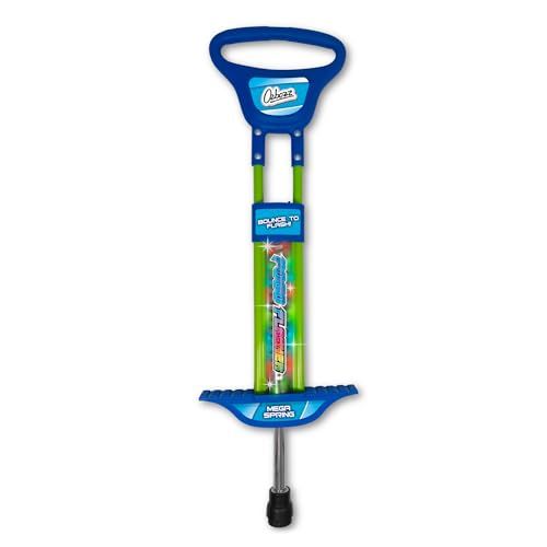 OzBozz Go Light Up Pogo Stick - Blauw - Grote, Kindermaat 89cm Tall