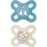 MAM Start Blue & White Animal Design 0–2M Fopspeen – 2 stuks