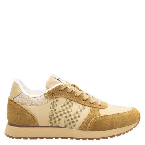 Woden Ronja leren sneakers cognac