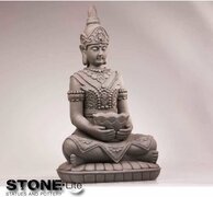 Stone Lite Kwan Yin Boeddha tuinbeeld