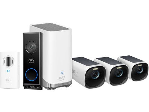 EufyCam 3 3-Pack + Video Doorbell E340 + Chime