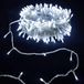 Led-lichtsnoer, plat, laagspanning, 20 m, koud wit, ideaal voor feestjes en buitenruimtes.
