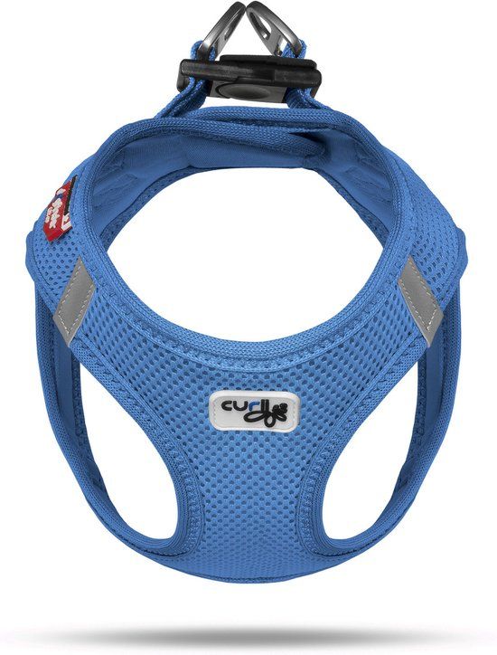 Curli Clasp Vest Harness Clasp Air-Mesh - Hondentuig - Blauw - XL
