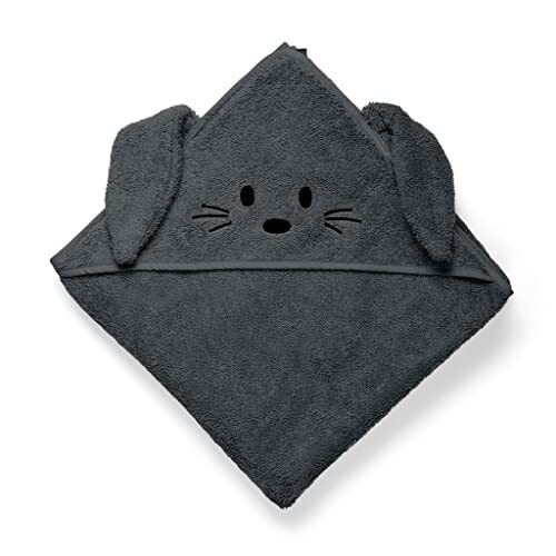 nuuroo - Aki Hooded Junior Handdoek - Asfalt