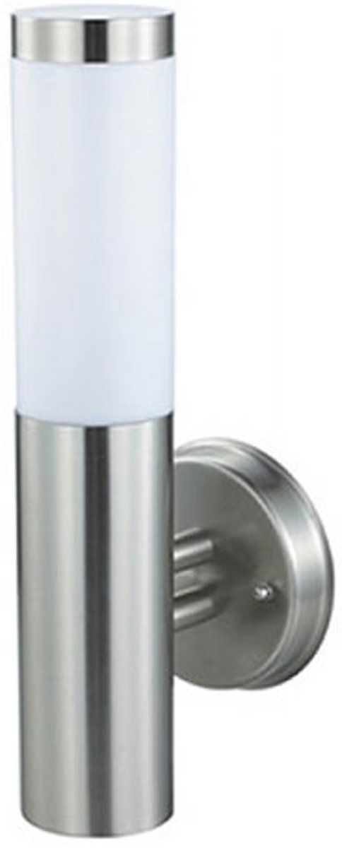 Bse Wandlamp Rond Mat Chroom 34.4x7.6cm Modern RVS/PC E27 IP44