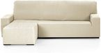 Martina Home Emilia Elastische hoes voor loungestoel - Korte linkerarm - Ivoor