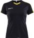 Craft Progress Contrast Shirt Korte Mouw Dames - Geel / Zwart | Maat: XXL