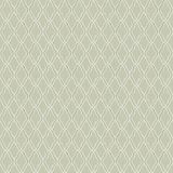 Thema Behang met arabesque dessin - Vliesbehang - Olijfgroen/Beige - 0,53 x 10,05 M.