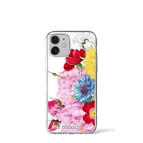 BABACO ERT GROUP Mobiele Telefoonhoesje voor iPhone 12 Mini - Babaco Flowers 056 - TPU