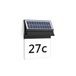 Philips Hue Philips Enkara Solar LED Outdoor Wall Light - Black - with House Number