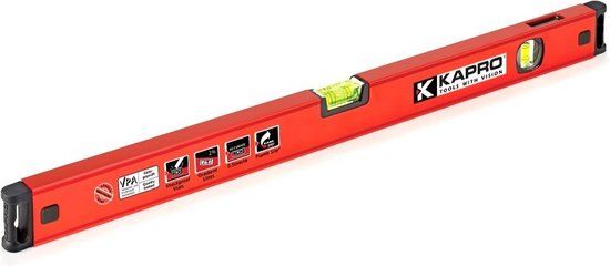 4K5 GE60 Genesis Pro Waterpas 60cm Rood Aluminium Acryl Analoog