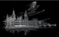 Royal & langnickel Silver Foil Engraving Art A3 - Big Ben & Parliament
