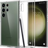 Spigen Ultra Hybrid Hoesje Geschikt voor Samsung S23 Ultra Back Cover Transparant