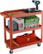 Merkloos / Sans marque Relaxdays Gereedschapswagen - leeg - verrijdbaar - 76x78x35 cm - 3 etages - rood