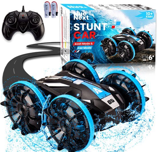 NueNext RC 360 Cross Waterdicht Stuntauto Blauw 1:20 - RC Auto - Bestuurbare Auto