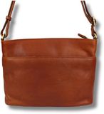 Just Lioné Leren Schoudertas Dames – Cognac – Liza – Flapover & Crossbody – Echt Leer – Elegant & Compact