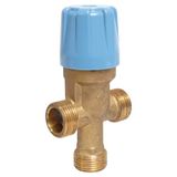 SOMATHERM FOR YOU, Instelbare temperatuurbegrenzer 25 °C - 55 °C, voor waterverwarmers, voorkomt brandwonden, terugslagkleppen, druk max. 10 bar, debiet 25 l/MN, eenvoudige installatie