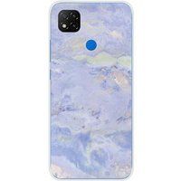 Xiaomi Redmi 9C Marbre bleu bedrukt siliconen hoesje