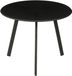 Mica Decorations Seatle Bijzettafel voor Buiten - Salontafel Rond - Plantentafel en Koffietafel - H30 x Ø38 cm - Metaal - Zwart