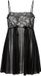 LingaDore Babydoll Zwart Gebloemd Mouwloos S