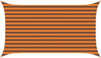 vidaXL Zonneschaduw Oranje en Bruin 2 x 3,5 m 100% Polyester Oxford