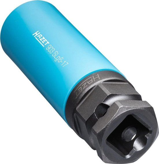 Hazet - Krachtdop zeskant lang 1/2 \" 17 mm Blauw