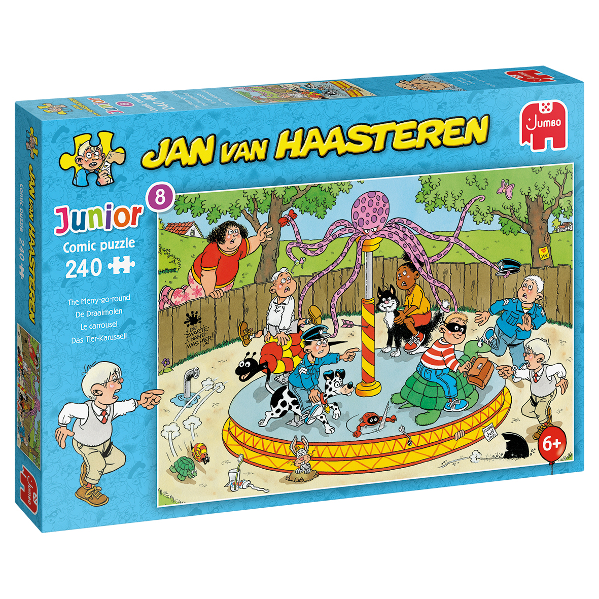 Jumbo Jan van Haasteren Junior 8 De Draaimolen - Kinderpuzzel - 240 stukjes - voor kinderen vanaf 6 jaar