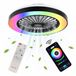 WERYOU® illuminAIR Plafondventilator - Plafonniere - Plafondventilator met Afstandsbediening - Plafondlamp - Plafond ventilator met Verlichting - Ventilator lamp - RGB Ledlamp