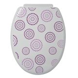 MSV-bril MSV WC-bril 'Dots', paars, 47 x 36,5 x 3,5 cm, 103 stuks