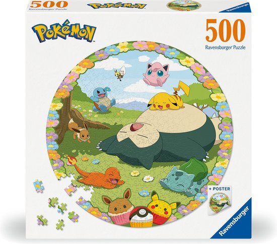 Ravensburger Round puzzle Pok&#233;mon - Ronde Legpuzzel - 500 stukjes