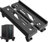 Merkloos / Sans marque Allecto Premium PC Stand voor onder het bureau - Verrijdbare computerhouder - Verstelbare CPU-standaard met wielen
