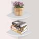 Shenzhen Haorui Industrial Technology Co.,ltd. Set van 2 hoekplanken - decoratief - 25 cm - blanc