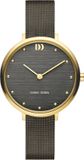 DANISH DESIGN AMELIA IV70Q1218 Vrouwen Polshorloge Analoog Quartz Grijs/Goudkleurig Staal