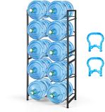VEVOR Waterkanhouder, 5 Lagen, Dubbele Rijen, Zwart