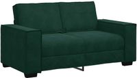 vidaXL Tweezitsbank 160x78x84 cm fluweel donkergroen