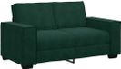 vidaXL Tweezitsbank 160x78x84 cm fluweel donkergroen