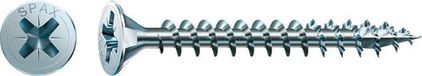 Spax Spaanplaatschroef Verzonken Kop 3.0x10mm PZ1 Staal 1000 Stuks
