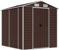 vidaXL Tuinhuis Bruin 191x215x198 cm Gegalvaniseerd Staal