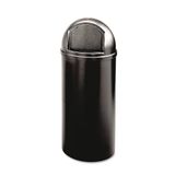 Rubbermaid Commercial Products Marshal Classic vuilnisbak van polyethyleen, rond, 25 gal, zwart