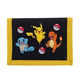 CYPBRANDS Pokémon - Portemonnee – Pikachu, Charmander, Bulbasaur, Squirtle, Eevee & Meowth – Klittenband - Officieel Gelicenseerd