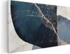 Artaza Canvas Schilderij Abstract Marmer met Gloed - 80x40 - Canvas Print