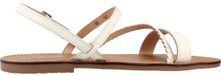 Les tropeziennes par M. Belarbi Dresco Batresse-sandaal dames platte sandalen wit leer maat 38