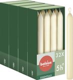 Bolsius Gladde Dinerkaarsen - 17 cm - 32 stuks - Ivoor