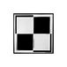 Nikkel Sticker 'Chequer' - 50x50mm
