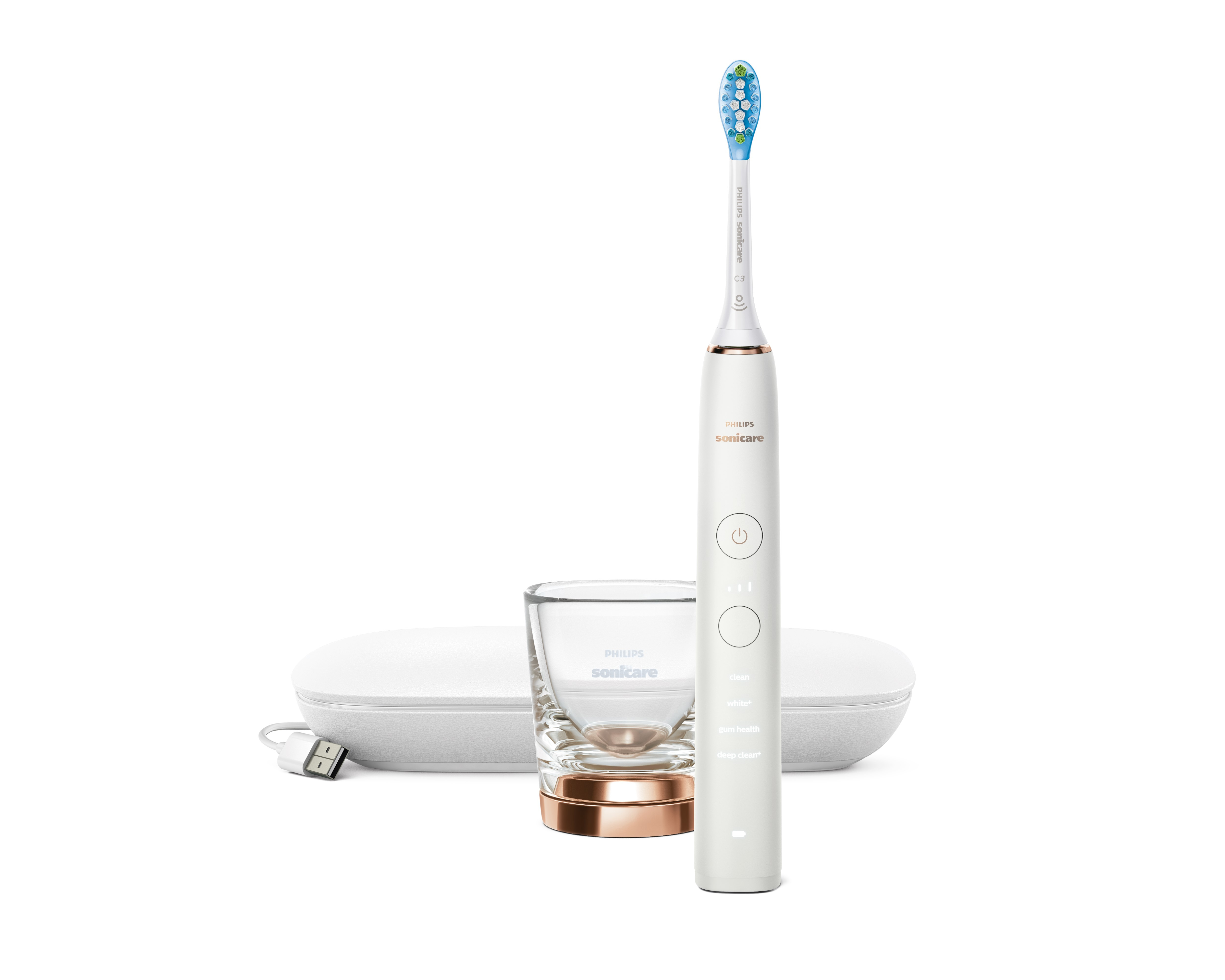 Philips DiamondClean 9000 HX9911/94 Elektrische sonische tandenborstel met app Rose gold