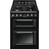 Smeg TR62BL Vrijstaand fornuis Zwart